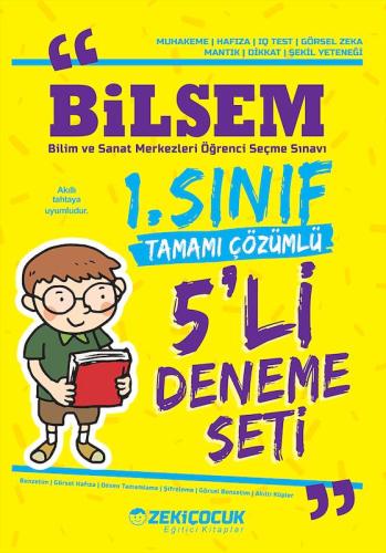 1. Sınıf Bilsem Deneme 5'li Fasikül Tamamı Çözümlü - Komisyon | Zeki Ç