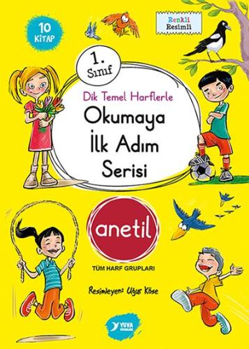 1. Sınıf Okumaya İlk Adım Serisi Anetil 10 Kitap Renkli Heceli - Kolek