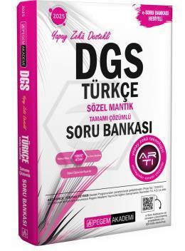 2025 Dgs Türkçe Sözel Mantık Tamamı Çözümlü Soru Bankası - Pegem Komis