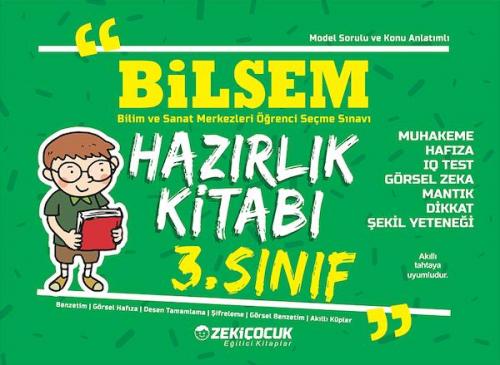 3. Sınıf Bilsem Konu Anlatım Hazırlık Kitabı - Komisyon | Zeki Çocuk -