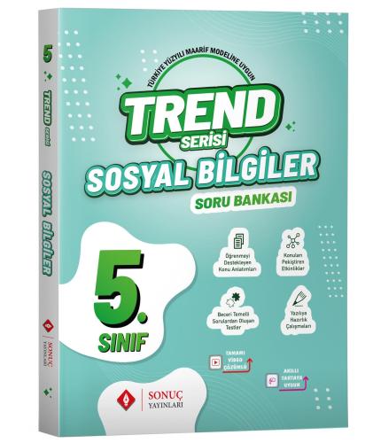 5.sınıf Sosyal Bilgiler Soru Bankası Trend Serisi - Sonuç Komisyon | S