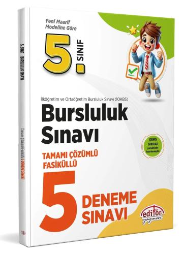 5. Sınıf Bursluluk Deneme Sınavı - Kolektif | Editör Yayınevi - 978605