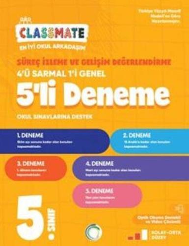 5. Sınıf Deneme 5 Li Classmate (iadesizdir) - Kolektif | Okyanus Yayın