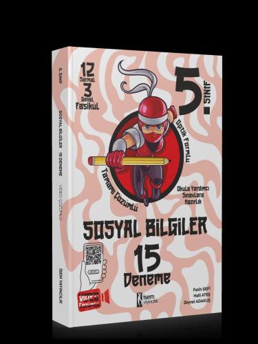 5. Sınıf Sosyal Bilgiler 15 Deneme - Komisyon | İsem Yayıncılık - 9786