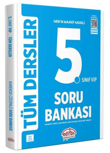 5. Sınıf Tüm Dersler Soru Bankası Vip Mavi - Komisyon | Editör Yayınev