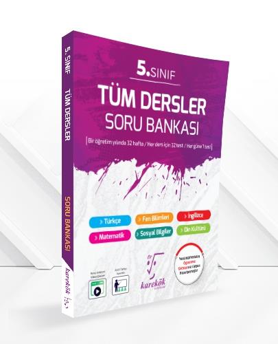 5. Sınıf Tüm Dersler Soru Bankası - Komisyon | Karekök Yayınları - 978