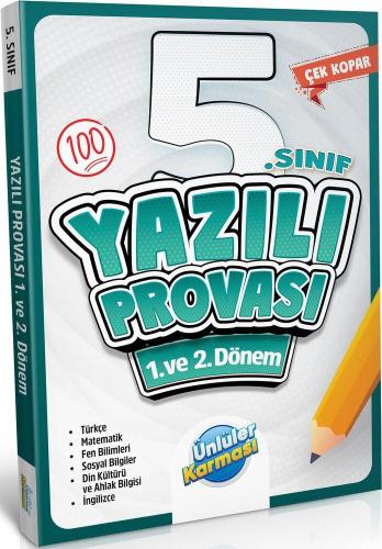 5. Sınıf Yazılı Provası 1. Ve 2. Dönem - Ünlüler Karması Komisyon | Ün