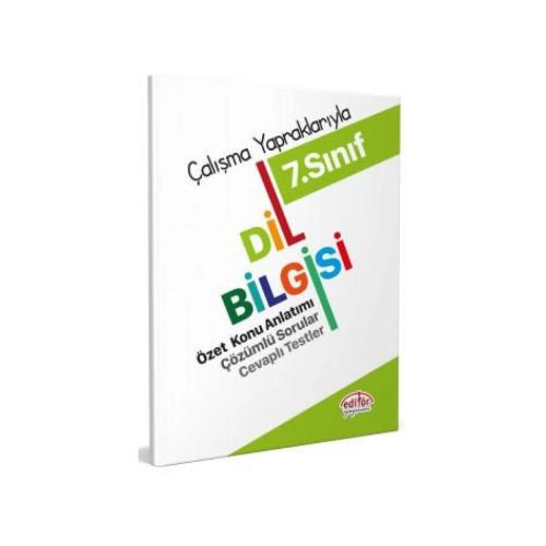 7. Sınıf Dil Bilgisi Çalışma Yapraklarıyla Özet Konu Anlatımı - Kolekt