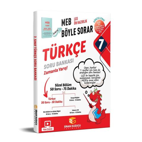 7. Sınıf Türkçe Soru Bankası - Kolektif | Sinan Kuzucu Yayınları - 978