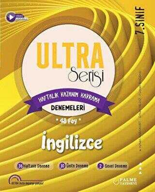 7. Sınıf Ultra Serisi İngilizce Deneme Kitabı 48 Föy - Kolektif | Palm