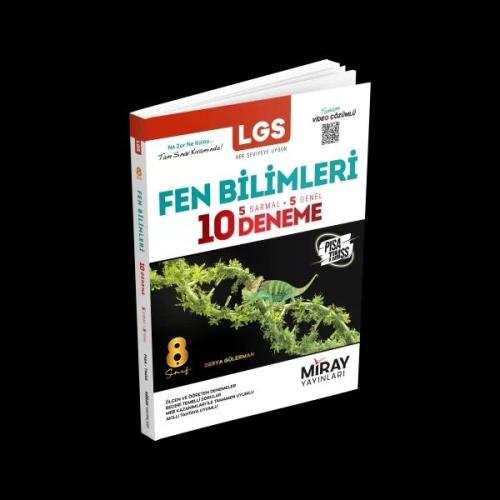 8. Sınıf Fen Bilimleri 10 Deneme - Kolektif | Miray Yayınları - 978625