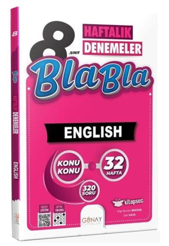 8. Sınıf İngilizce Bla Bla Haftalık Denemeler - Olga Burçin Bekdaş | G