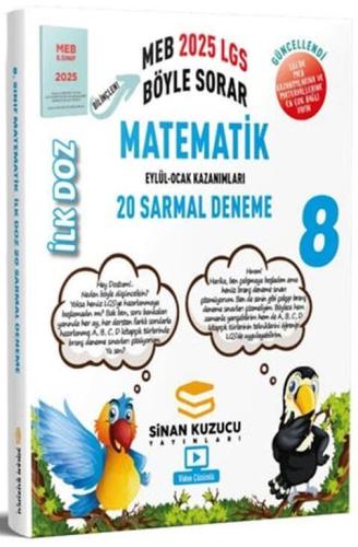 8. Sınıf Matematik 20 Deneme - Sinan Kuzucu | Sinan Kuzucu Yayınları -