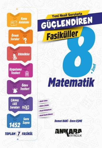 8. Sınıf Matematik Güçlendiren Fasiküller - Demet Baki | Ankara Yayınc