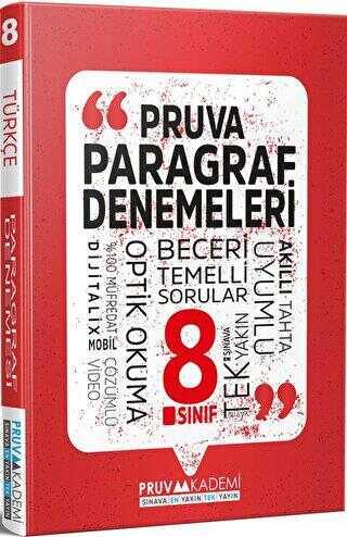 8. Sınıf Paragraf Deneme - Kolektif | Pruva Akademi - 9786259973432