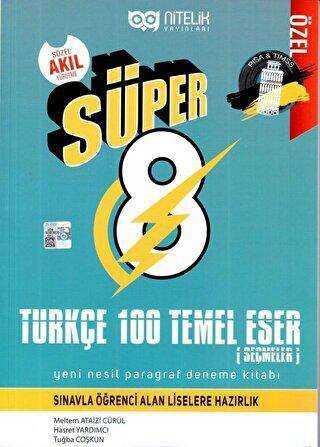 8. Sınıf Süper Türkçe 100 Temel Eser Yeni Nesil Paragraf Deneme Kitabı