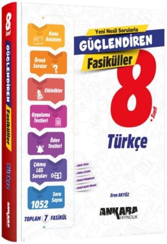 8. Sınıf Türkçe Güçlendiren Fasiküller - Eren Akyüz | Ankara Yayıncılı