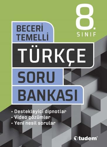 8. Sınıf Türkçe Soru Bankası Beceri Temelli - Tudem Yazı Kurulu | Tude