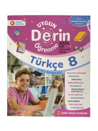 8. Sınıf Türkçe Soru Bankası Derin Öğrenme - Kolektif | Sadık Uygun Ya