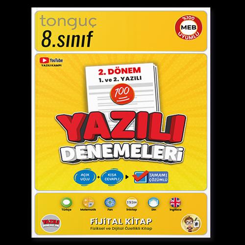 8. Sınıf Yazılı Denemeleri 2. Dönem 1 Ve 2. Yazılı - Kolektif | Tonguç