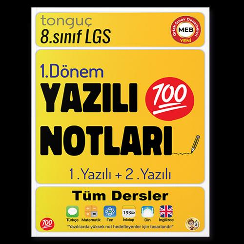 8. Sınıf Yazılı Notları 1. Dönem 1. Ve 2. Yazılı - Kolektif | Tonguç Y