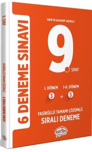 9. Sınıf Deneme 6 Fasikül 3+3 - Kolektif | Editör Yayınevi - 978605280