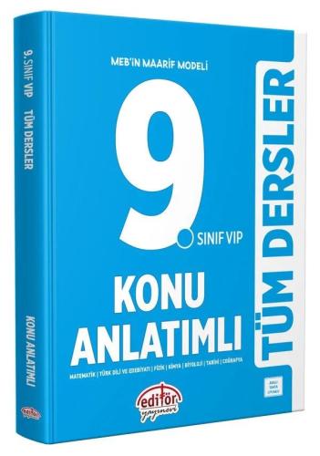 9. Sınıf Tüm Dersler Konu Anlatımlı Vip Mavi - Komisyon | Editör Yayın