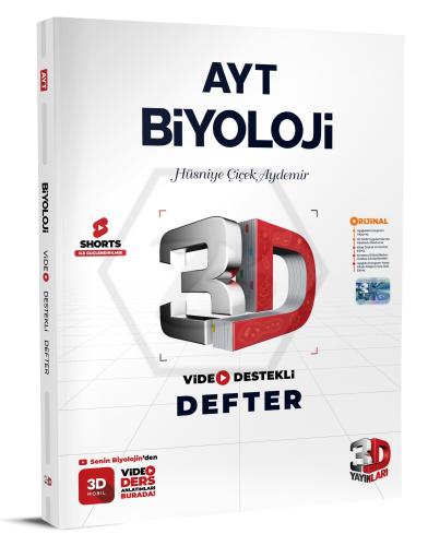 Ayt Biyoloji Video Destekli Defter - Hüsniye Çiçek Aydemir | 3D Yayınl