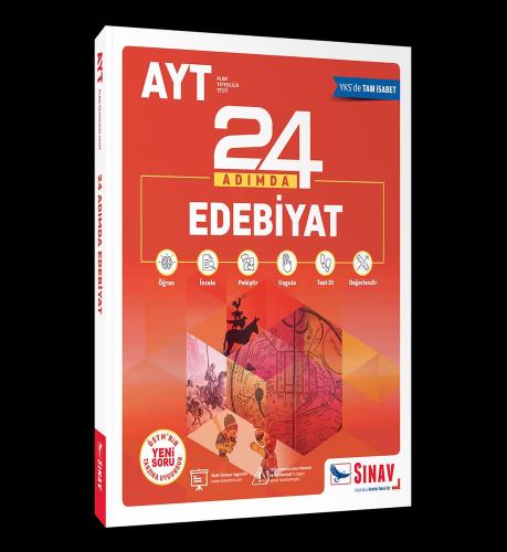 Ayt Edebiyat Konu Anlatımlı Soru Bankası 24 Adımda - Kolektif | Sınav 