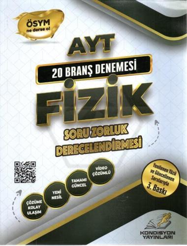 Ayt Fizik 20 Li Deneme - Komisyon | Kondisyon Yayınları - 978605749178