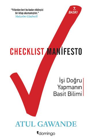 Checklist Manifesto - Atul Gawande | Domingo Yayınevi - 9786056180118