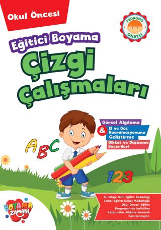 Eğitici Boyama – Çizgi Çalışmaları - Kolektif | Boyama Zamanı - 978625