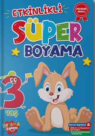 Etkinlikli Süper Boyama - 3 Yaş - Kolektif | Boyama Zamanı - 978625787