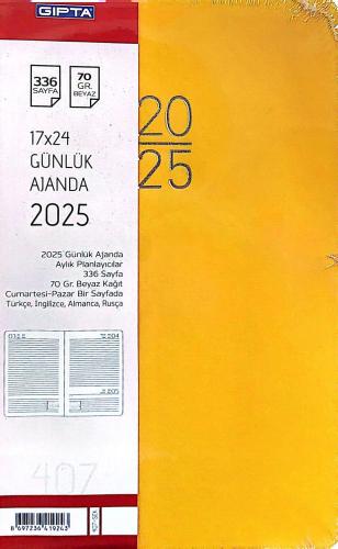 Günlük Çizgili Ajanda Spiralli 2025 - | Gıpta - 8697236419243