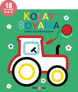Kolay Boyama - Çiftlikte Yaşam Resim Kitabım - Kolektif | Beta Kids - 