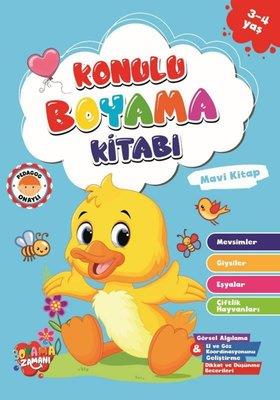 Konulu Boyama Kitabı Mavi Kitap 3 4 Yaş - Kolektif | Boyama Zamanı - 9