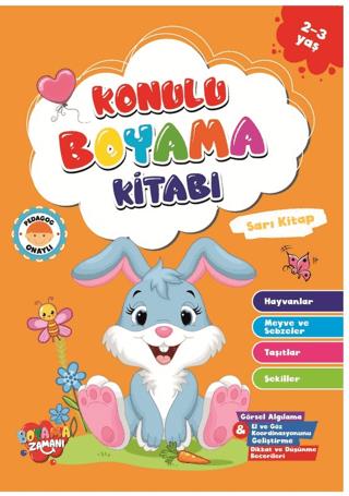 Konulu Boyama Serisi Sarı Kitap 2 3 Yaş - Abdullah Karaca | Boyama Zam