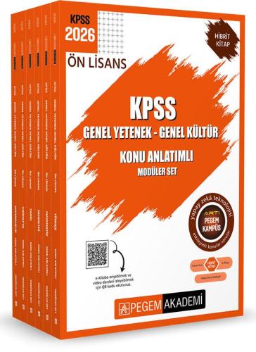 Kpss Ön Lisans Genel Yetenek Genel Kültür Konu Anlatımlı (6 Kitap) Set