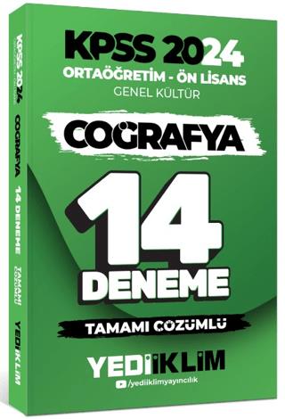 Kpss Ortaöğretim Ön Lisans Genel Kültür Coğrafya 14 Deneme - Kolektif 