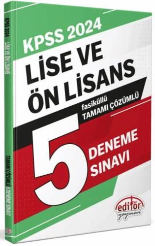 Lpss Lise Önlisans 5 Deneme Sınavı - Kolektif | Editör Yayınevi - 9786