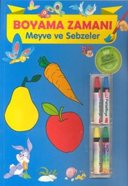 Meyve Ve Sebzeler Boyama Zamanı - Kolektif 48 | Parıltı - 978605100526