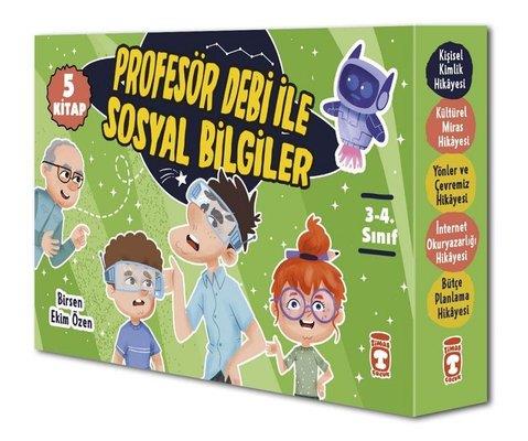 Profesör Debi İle Sosyal Bilgiler Seti - 5 Kitap Takım - Birsen Ekim Ö