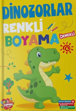 Renkli Boyama - Dinozorlar - Kolektif | Boyama Zamanı - 9786257873178