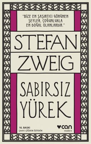 Sabırsız Yürek Yeni Kapak - Stefan Zweig | Can - 9789750732072