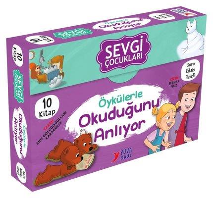 Sevgi Çocukları Öykülerle Okuduğunu Anlıyor Seti (10 Kitap) - Ahu Gölc