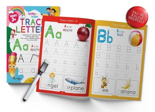 Trace Letters Write And Wipe Activity Book - Kolektif | Mk Publication