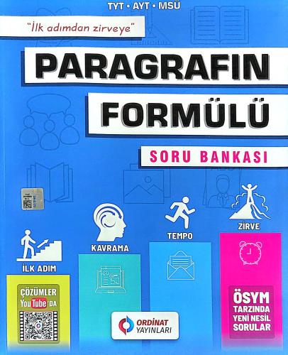 Tyt Ayt Paragrafın Formülü Soru Bankası - Kolektif | Ordinat Yayınları