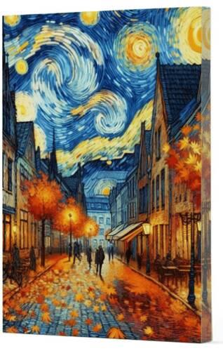 Van Gogh Sokak Çizgili Defter 3 - Kolekitf | Vivago Art - 868605473718