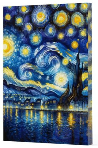 Van Gogh Yıldızlı Gece Çizgili Defter 7 - Kolekitf | Vivago Art - 8686