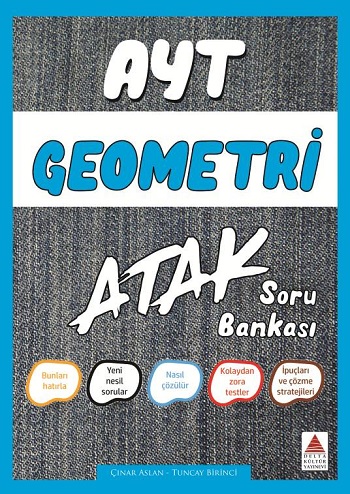 Yks Ayt Geometri Soru Bankası Atak - Çınar Aslan Tuncay Birinci | Delt